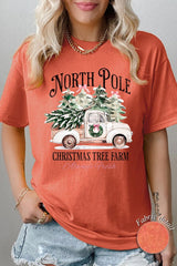 5000-E3174 North Pole Christmas Graphic Heavy Cotton Tee $9