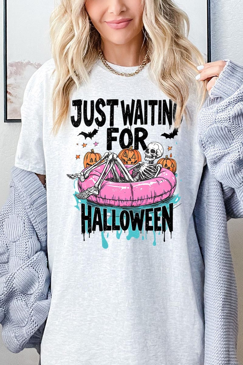 5000-E3138 Just Waiting For Halloween Heavy Cotton Tee $9