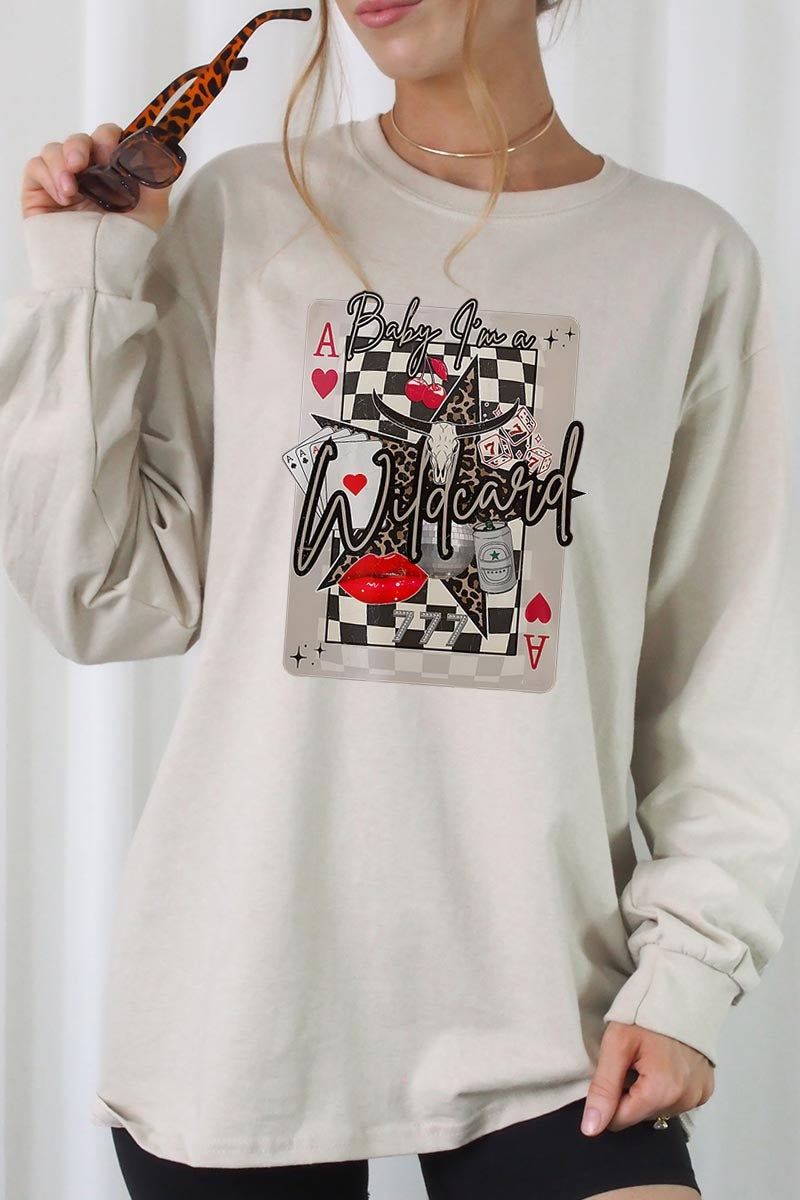 UL240P-E3099 Retro Wildcard Graphic Plus Long Sleeve Tee $17