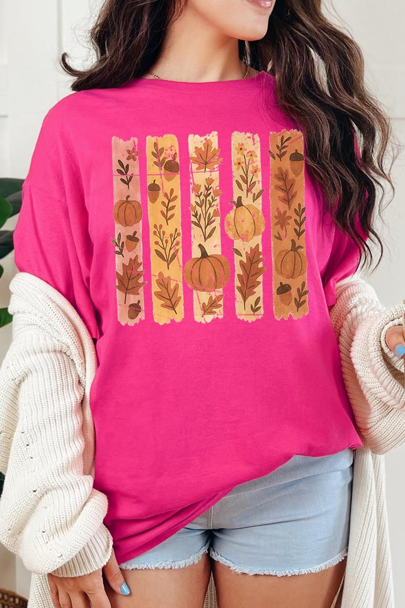 5000P-E3110 Brushstroke Fall Graphic Plus Heavy Cotton Tee $12.75