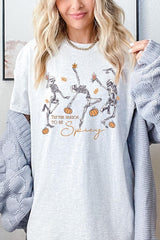5000-E3123 Halloween Skeleton Graphic Heavy Cotton Tee $9