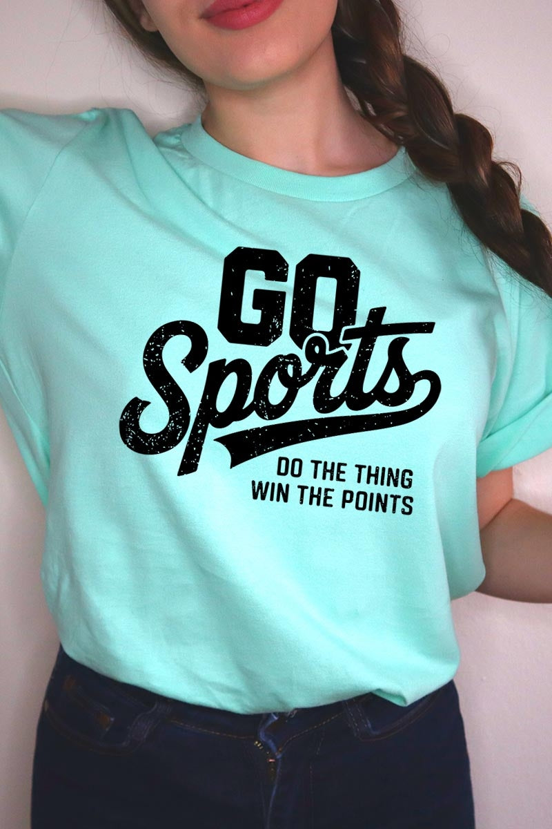 US3001-E3103 Go Sports Graphic Tee $12.5