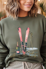 UL180-E3187 Apres Ski Club Graphic Sweatshirt $20