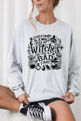 UL240-E3139 In a World of Witches Graphic Long Sleeve Tee $13.75