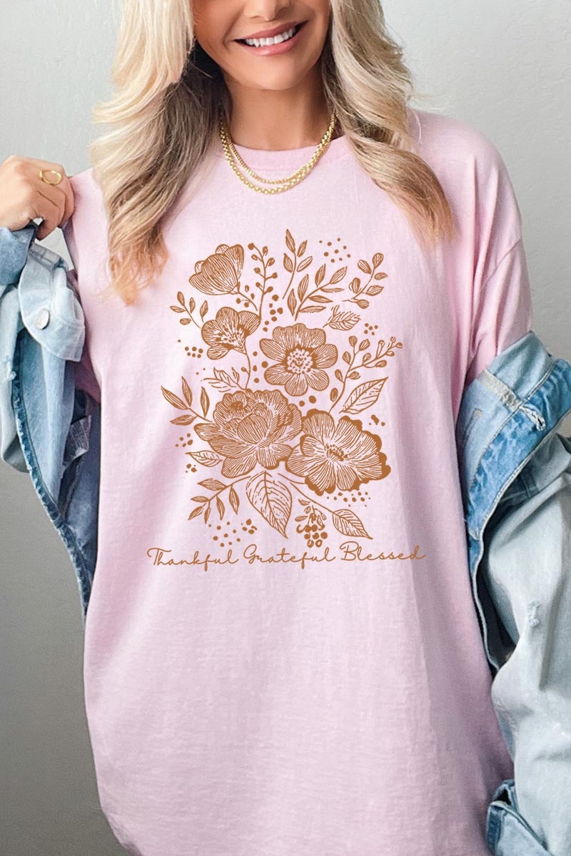 5000P-E3155 Neutral Thanksgiving Graphic Plus Heavy Cotton Tee $12.75