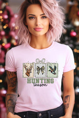 US3001-E3192 Deer & Duck Hunting Season Graphic Tee $12.5