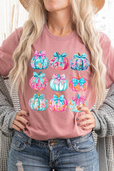 US3001-E3137 Coquette Pumpkin Graphic Tee $12.5