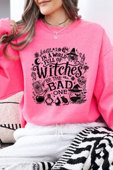UL180P-E3139 In a World of Witches Graphic Plus Sweatshirt $25
