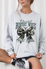UL240-E3193 Hunters Wives Social Club Graphic Long Sleeve Tee $13.75