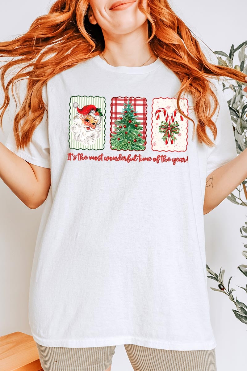 5000-E3201 Most Wonderful Time Graphic Heavy Cotton Tee $9
