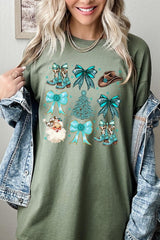 5000-E3180 Western Christmas Graphic Heavy Cotton Tee $9