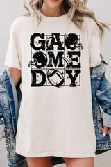 5000P-E3073 Distressed Game Day Graphic Plus Heavy Cotton Tee $12.75