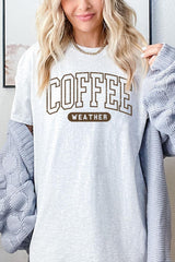 5000-E3207 Coffee Weather Graphic Heavy Cotton Tee $9