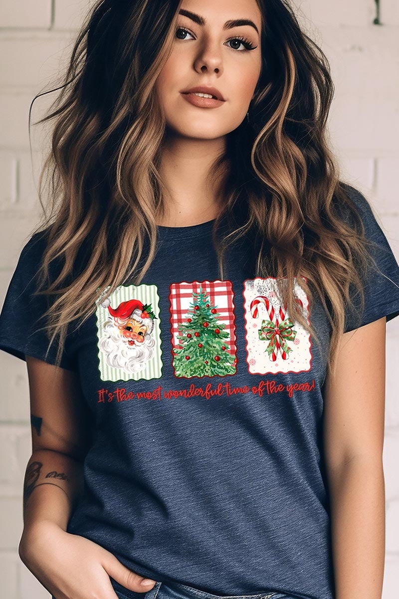 US3001-E3201 Most Wonderful Time Graphic Tee $12.5