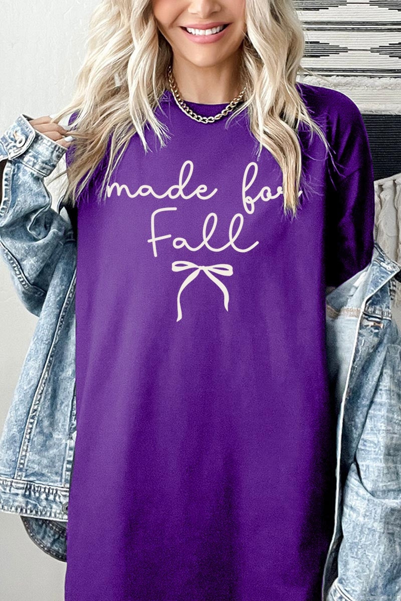 5000-E3151 Made For Fall Graphic Heavy Cotton Tee $9