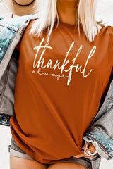 US3001-E3170 Thankful Graphic Tee $12.5