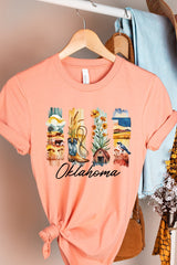 US3001P-E3061OK Oklahoma State Brushstroke Graphic Plus Tee $16