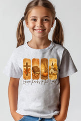 US3001Y-E3169Z Give Thanks To The Lord Kids Graphic Tee $11