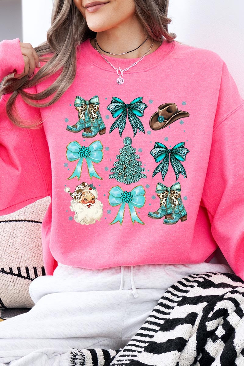 UL180-E3180 Western Christmas Graphic Sweatshirt $20