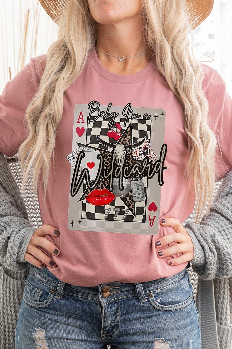 US3001-E3099 Retro Wildcard Graphic Tee $12.5