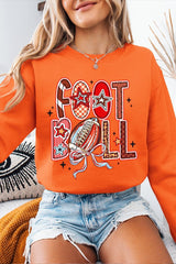 UL180-E3053 Brushstroke Football Graphic Sweatshirt $20