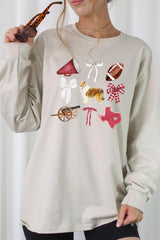 UL240P-E3079 Texas Football Graphic Plus Long Sleeve Tee $17