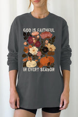 UL240-E3171 Faithful In Every Season Graphic Long Sleeve Tee $13.75
