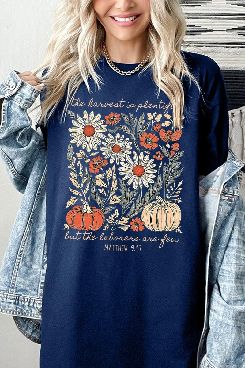 5000-E3173 Faith Harvest Graphic Heavy Cotton Tee $9