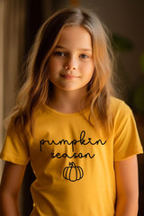 US3001Y-E3152Z Pumpkin Season Kids Graphic Tee $11