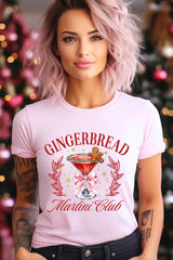 US3001-E3216 Gingerbread Martini Club Graphic Tee $12.5