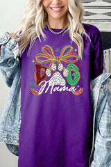 5000P-E3194 Dog Mama Christmas Paw Graphic Plus Heavy Cotton Tee $12.75