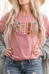US3001-E3071 Fall Vibes Rustic Script Graphic Tee $12.5