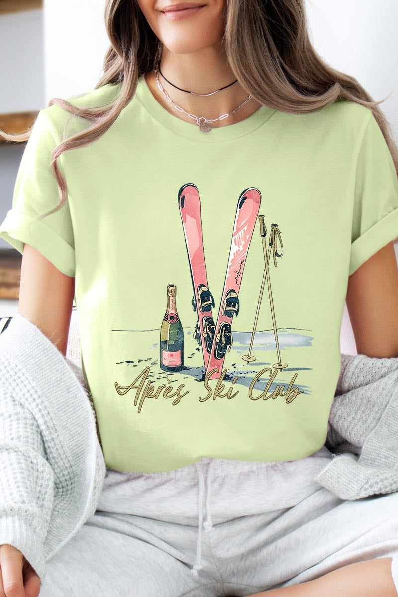 US3001P-E3187 Apres Ski Club Graphic Plus Tee $16