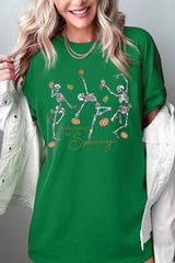 5000P-E3123 Halloween Skeleton Graphic Plus Heavy Cotton Tee $12.75