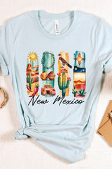 US3001-E3061NM New Mexico State Brushstroke Graphic Tee $12.5