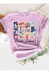 US3001P-E3061RI Rhode Island State Brushstroke Graphic Plus Tee $16