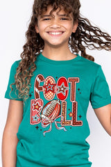 US3001Y-E3053Z Brushstroke Football Kids Graphic Tee $11