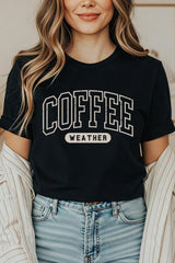 US3001P-E3207 Coffee Weather Graphic Plus Tee $16