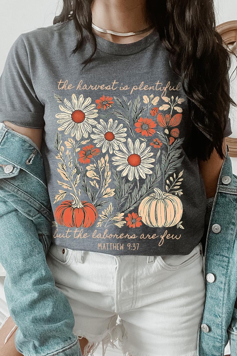 US3001P-E3173 Faith Harvest Graphic Plus Tee $16