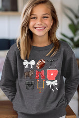 UL180B-E3077Z Arkansas Football Kids Graphic Sweatshirt $20