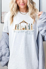 5000-E3183 Nativity Gift Graphic Heavy Cotton Tee $9