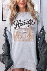 US3001-E3095 Howdy Desert Western Graphic Tee $12.5