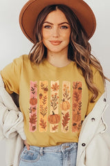 US3001-E3110 Brushstroke Boho Fall Graphic Tee $12.5