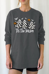 UL240-E3124 Retro Ghosts Graphic Long Sleeve Tee $13.75