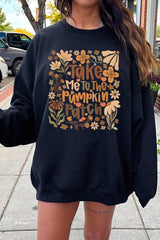 UL180-E3136 Take Me To The Pumpkin Patch Graphic Sweatshirt $20