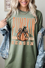 5000P-E3145 Pumpkin Season Graphic Plus Heavy Cotton Tee $12.75