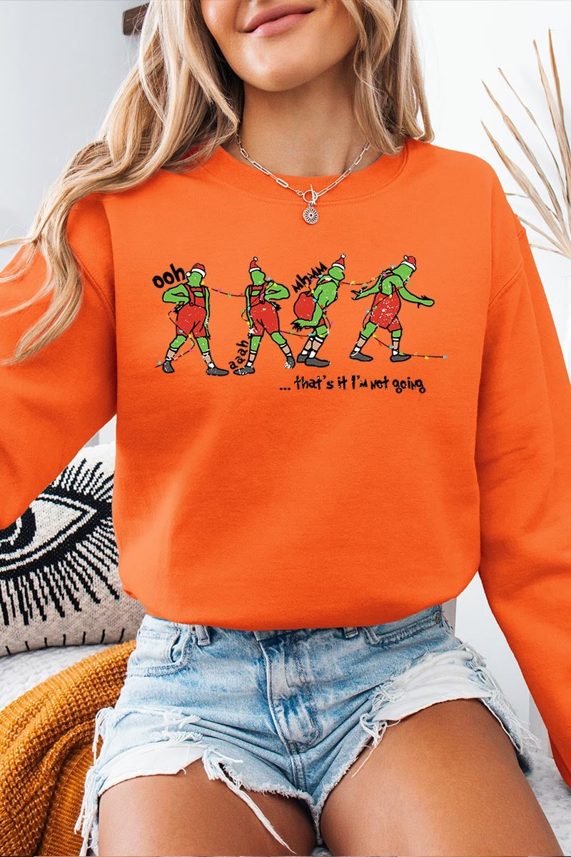 UL180-E3203 Grinch Dance Funny Christmas Graphic Sweatshirt $20