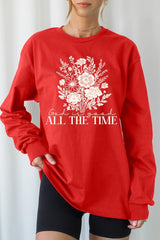 UL240P-E3116 God Is Good Floral Graphic Plus Long Sleeve Tee $17