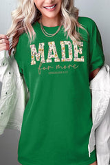 5000-E3068 Made for More Faith Graphic Heavy Cotton Tee $9