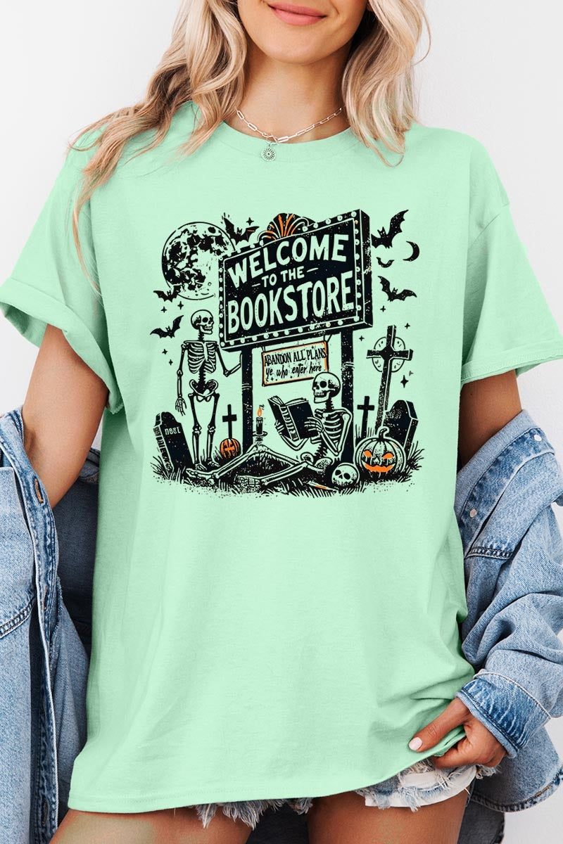 5000P-E3122 Bookstore Halloween Graphic Plus Heavy Cotton Tee $12.75